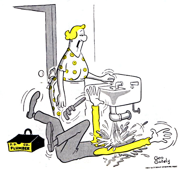 plumbing cartoons