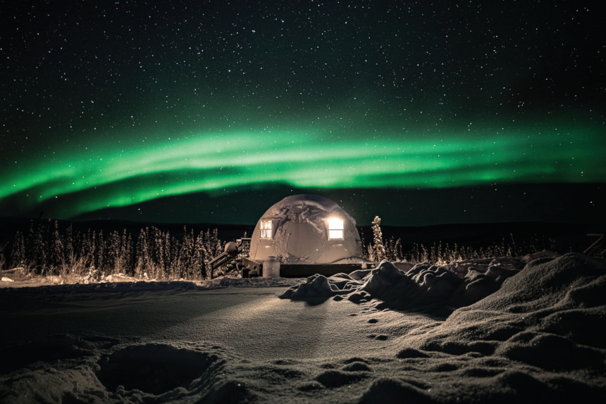 The Igloo at Borealis Basecamp in Fairbanks, Alasa