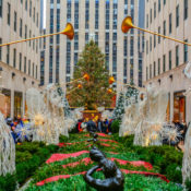 The Rockefeller Center Christmas tree in New York City
