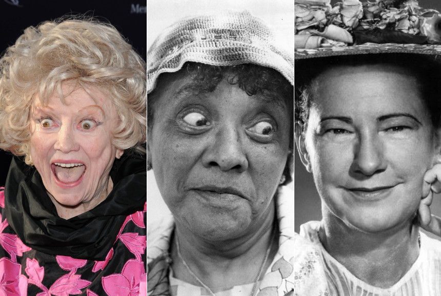 Phyllis Diller, Moms Mabley, and Minnie Pearl