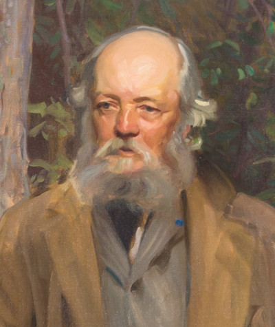 Closeup of Frederick Law Olmsted from his portrait by John Singer Sargent