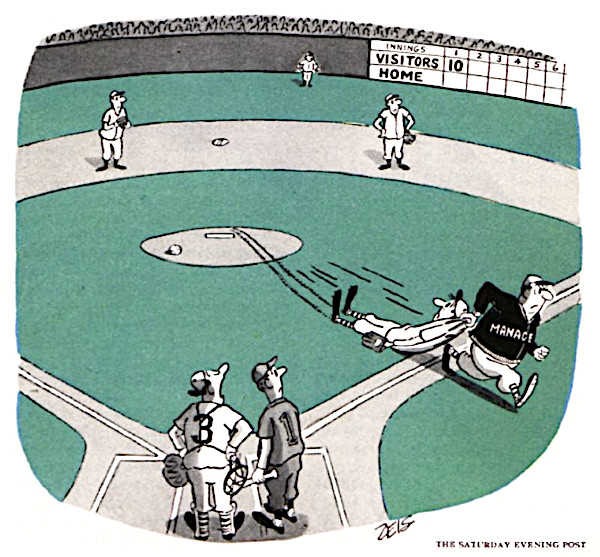 Baseball cartoon