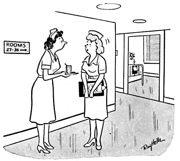 Cartoons: Nurse Mirth | The Saturday Evening Post