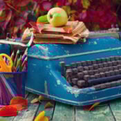A typewriter