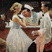 Norman rockwell's paining "After the Prom"