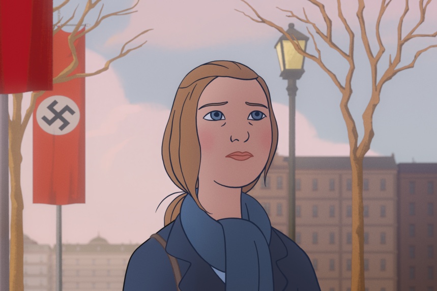 Scene from the animated film "Charlotte"