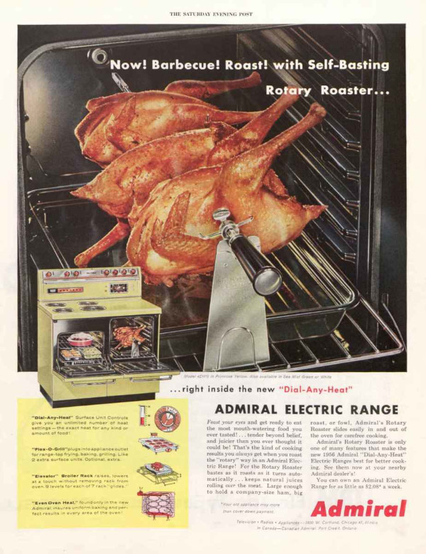 An ad featuring the Admiral range