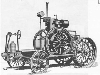Drawing of the Froelich Tractor