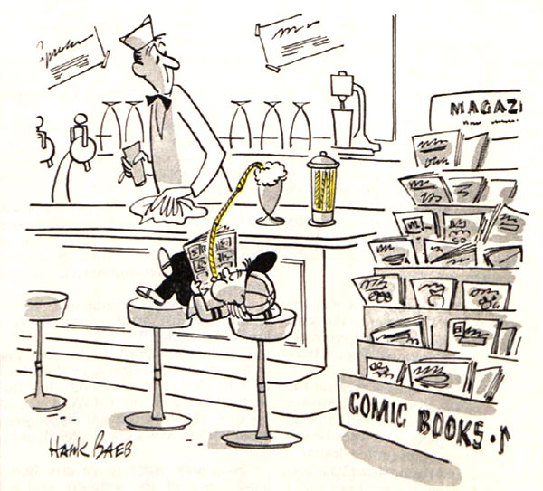 soda fountain cartoon