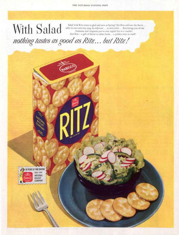 Ritz crackers ad
