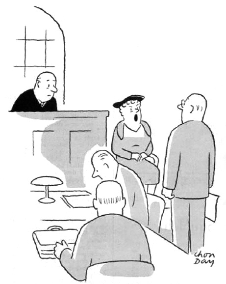 courtroom cartoon
