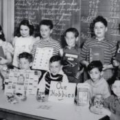 A classroom of children