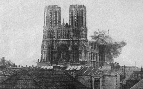 Shelling of the Cathedral at Rheims