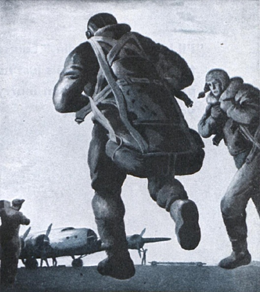 Pilots running to their plane