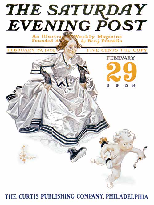 "Leap Year by J.C. Leyendecker from February 29, 1908