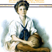 Woman with Basketball by Carol Aus