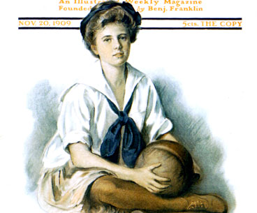 Woman with Basketball by Carol Aus