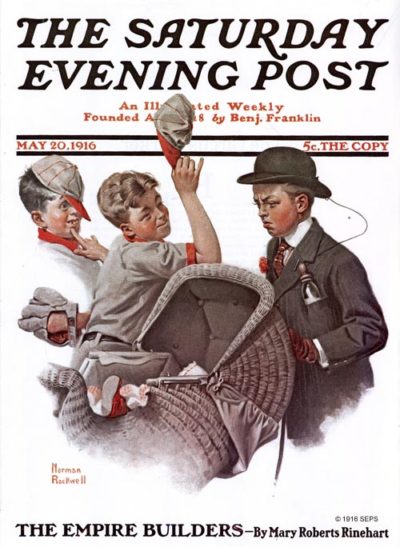 Baby Carriage, Norman Rockwell