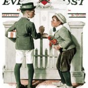 "Rivals" by Norman Rockwell From September 9, 1922