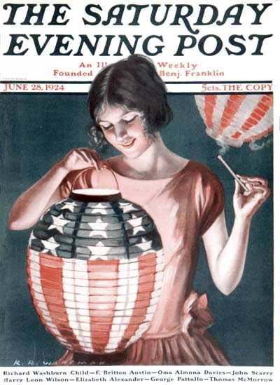 Japanese lantern by K.R. Wireman from June 28, 1924