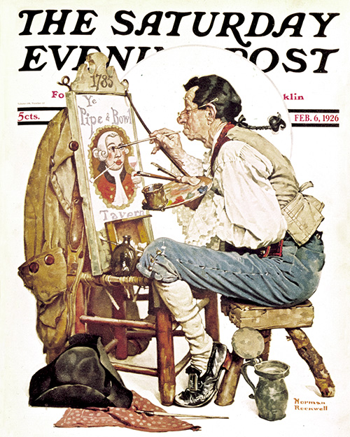 The Old Sign Painter by Norman Rockwell The Old Sign Painter by Norman Rockwell