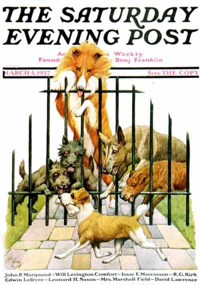 Dog and his Bone by Robert L. Dickey from March 5, 1927