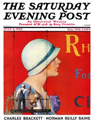 Billboard Painters by Penrhyn Stanlaws From – July 9, 1932