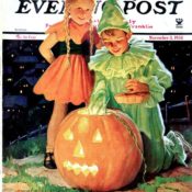 Lighting the Pumpkin by Eugene Iverd November 3, 1934