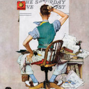 Head-scratcher: Was Rockwell stuck for ideas, or was there something more at play in this October 8, 1938, cover for the Post?