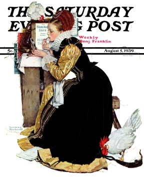 Summer stock actress in Elizebethan costume