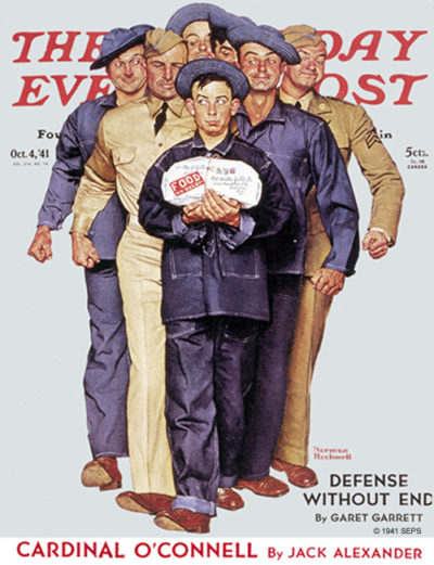 Package from Home by Norman Rockwell