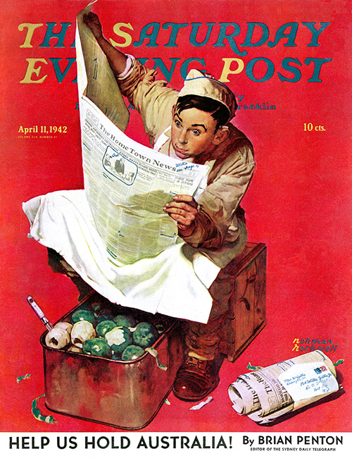 Willie Gillis on K.P by Norman Rockwell