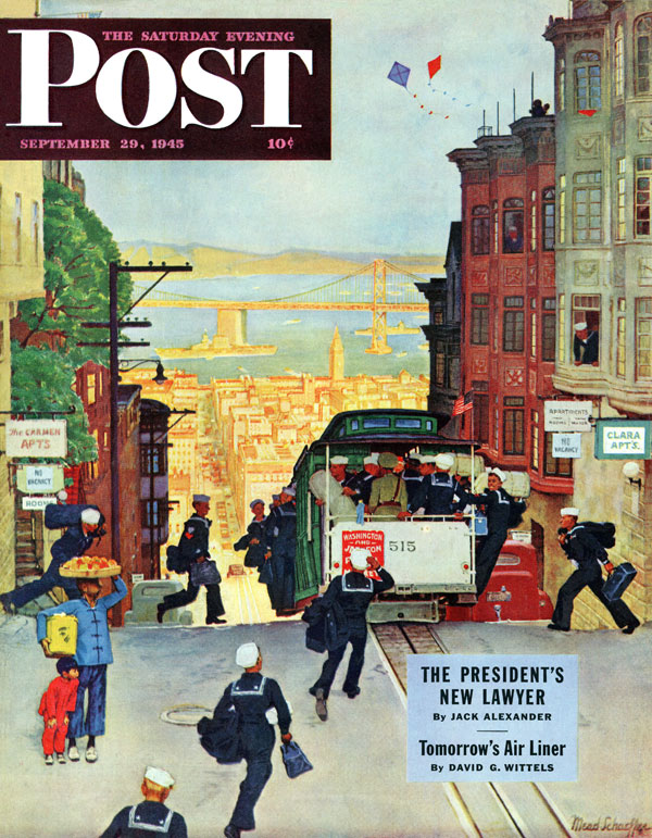 September 29, 1945, Saturday Evening Post cover.