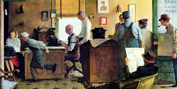 Norman Rockwell Visits a Country Editor Norman Rockwell May 25, 1946 