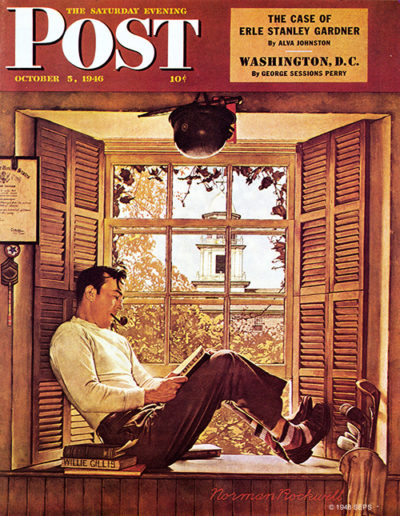 Willie Gillis in College by Norman Rockwell