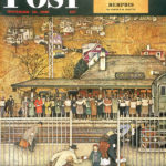 "Commuters (Waiting at Crestwood Train Station)," November 16, 1946 Post cover by Norman Rockwell