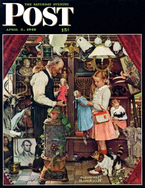 April Fools cover of girl in curiosity shop
