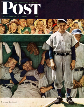 Dejected Cubs batboy in front of dugout