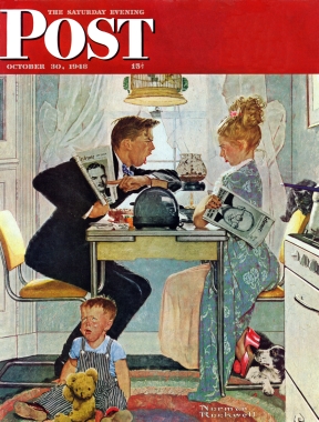 Couple at breakfast argues over election, baby cries