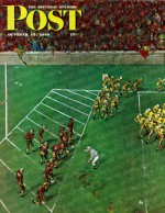 Ball at goal line, replacements come in