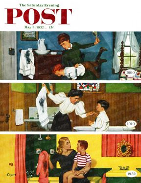 Mother's reaction to son's behavior: 1890, 1910, 1952