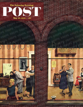 Window view into dance studio