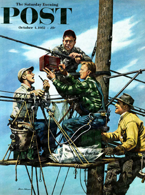 Linemen string radio to hear World Series