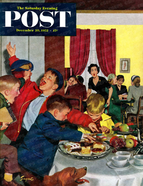 Boys plunder mom's bridge buffet