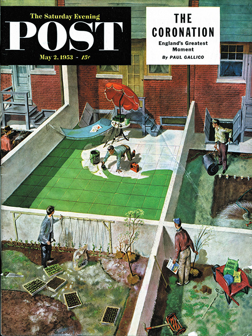 Painting the Patio Green by Thornton Utz