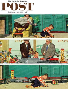 Boy ignores new train set, plays with boxes( 3 part)