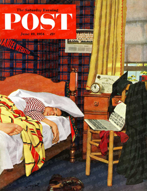 Boy sleeping late after H.S. graduation