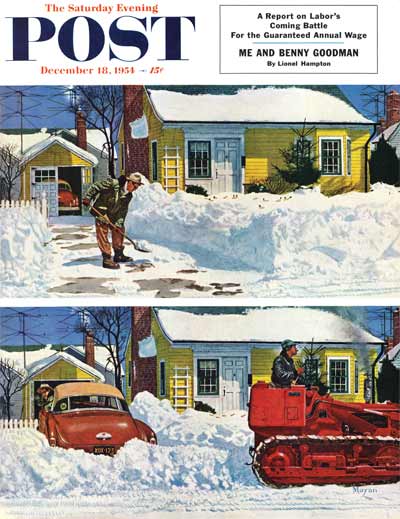 9541218 Plowed-Over Driveway from December 18, 1954