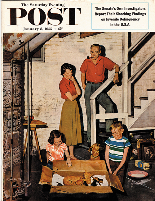 Kittens in the Basement by John Falter Kittens in the Basement by John Falter