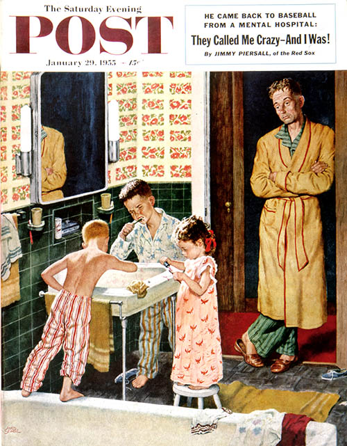 Brushing Their Teeth by Amos Sewell Brushing Their Teeth by Amos Sewell